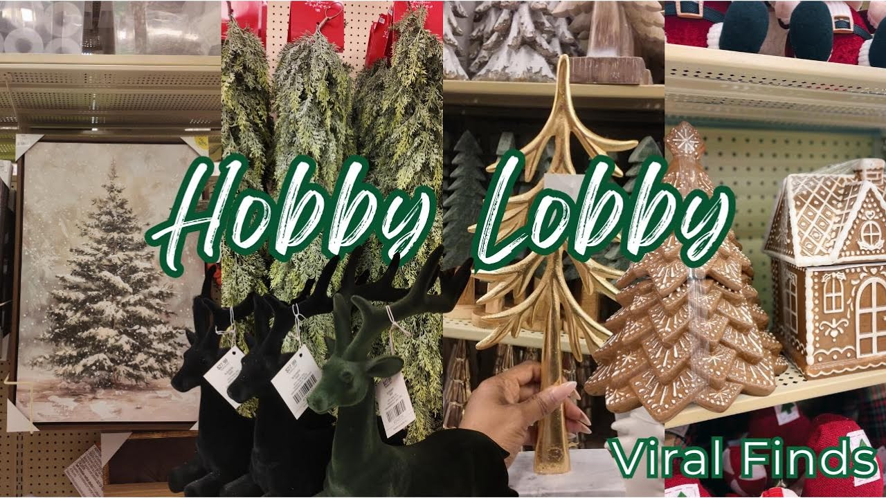 RUN to Hobby Lobby!!! New Viral 2025 Christmas Finds | Shop With Me| 50% off Christmas