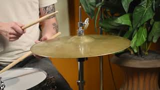 14 Zildjian A 1940s-1950s Trans Stamp Sizzle Hi-Hat Cymbal Pair 554g/722g