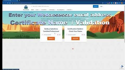 Verify a credential to confirm  the status of your Salesforce Certificate