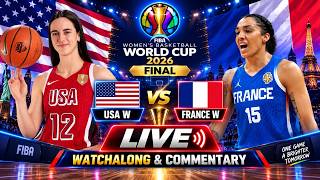 USA W vs France W Live FIBA Women's Basketball World Cup Final 2026 Watchalong screenshot 2