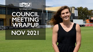 Council Meeting Wrapup November 2021