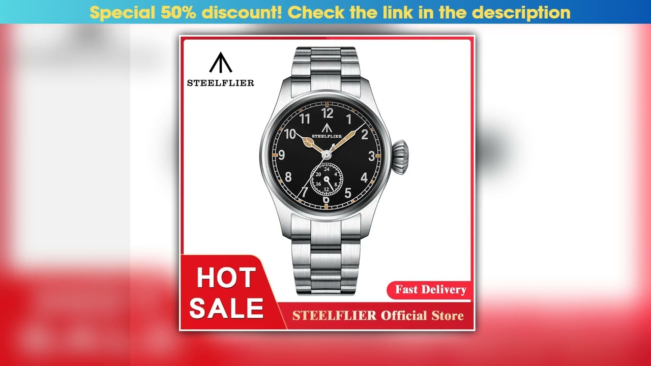 STEELFLIER Official SF746 Luxury Quartz Wristwatch Swiss Luminous VH60 Mute Movement 20Bar
