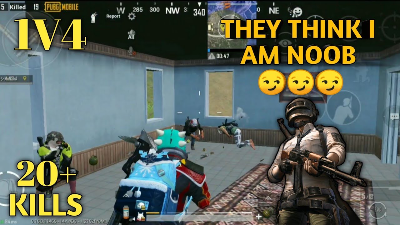 Solo Vs Squad 23 Kills With Chicken Dinner They Think I Am Noob Pubg ...