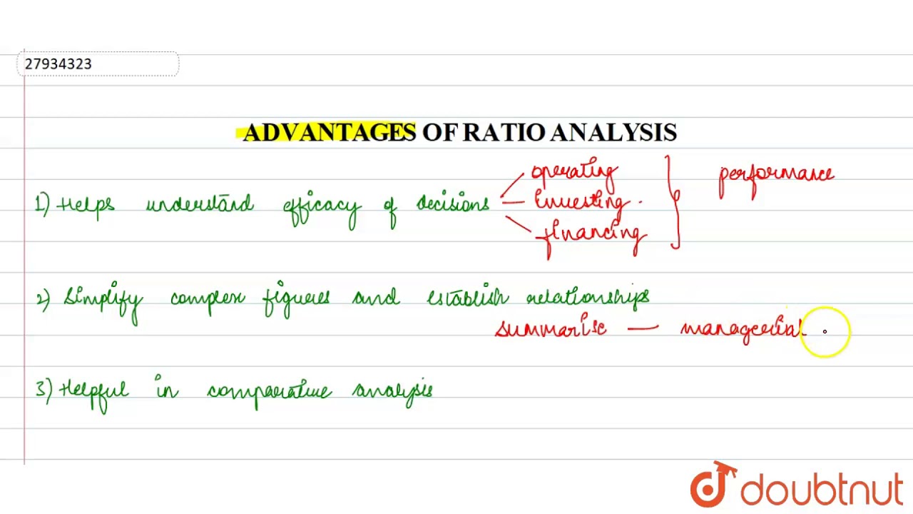 Advantages And Disadvantages Of Ratio Analysis