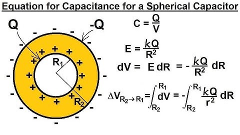 Physics 39   Capacitors (10 of 37) The Spherical Capacitor