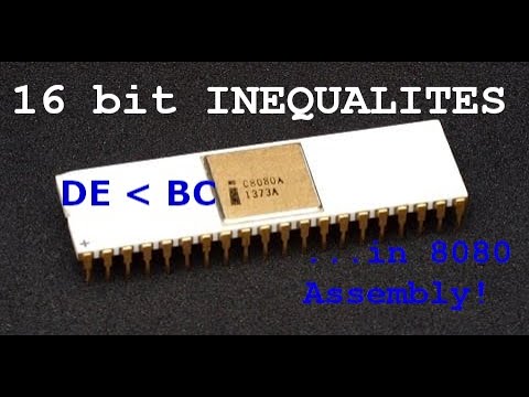 8080 Assembly Programming: 16 Bit Inequalities (Power your For Loops ...