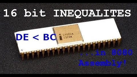 8080 Assembly Programming: 16 Bit Inequalities (Power your For Loops!)