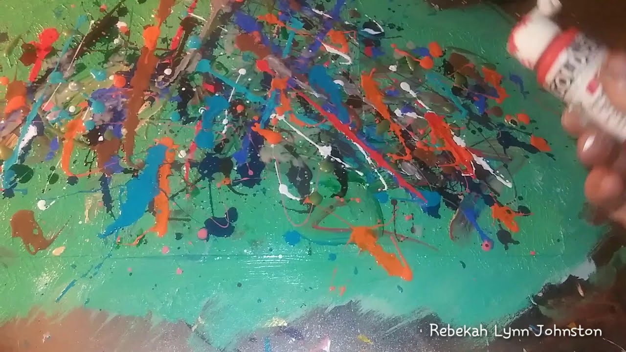 How to: paint abstract expressionism - a triptec in time F.L.O.P. #11 (part 1 of 3)