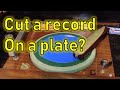 Cutting a Record on a Solo Plastic Food Plate