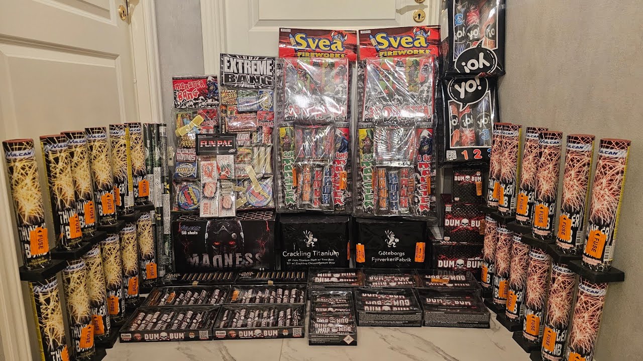 Mina Fyrverkerier 2025-2026!!! (Del 1) (Knallhatten)