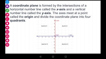 Prealgebra 1.8 The Coordinate Plane