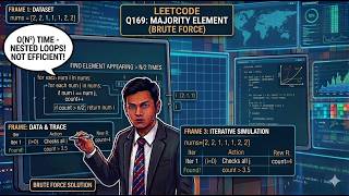 LeetCode 169: Majority Element | Brute Force