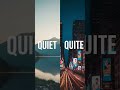 Vocabulary Builder Series: Day 19 (Quiet Vs. Quite)#viral #animation #vocabularybuilder #learnvocab