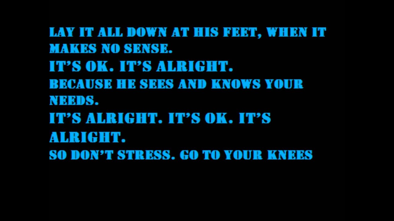 Json ft Mike's Chair -It's Alright with lyrics