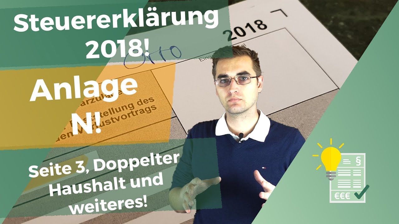 Update Steuererklärung 2018: Anlage N Seite 3