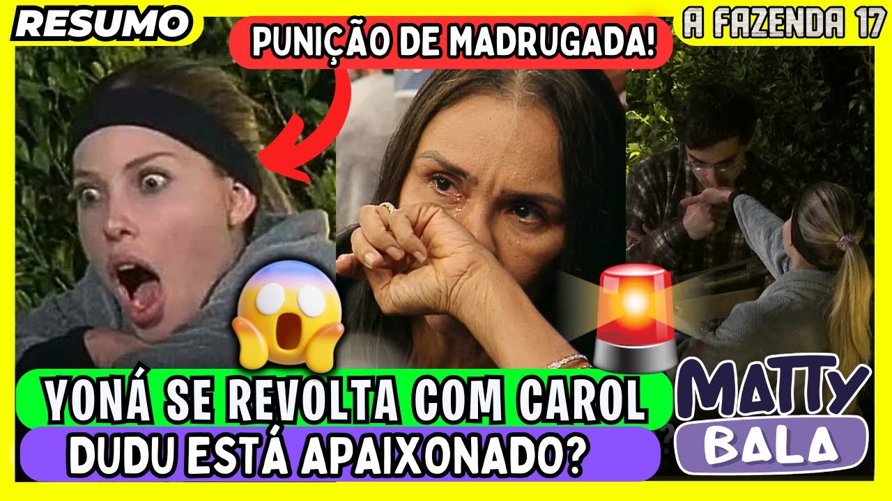 🟡PUNIÇÃO! SAORY deixa PEÕES REVOLTADOS // YONÁ chora e PROMETE AT4CAR a CAROL em A FAZENDA 
