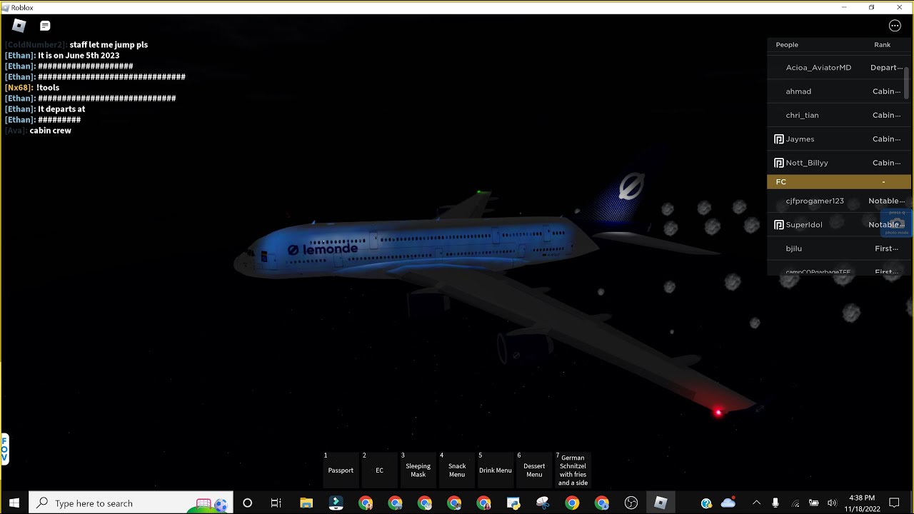 🔴Live Roblox LeMonde Airlines Airbus a380-800 (Economy) Paris to Los Angeles