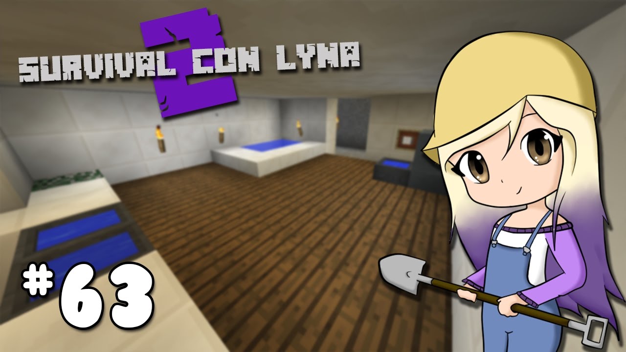 CONSTRUIMOS EL BAÑO DE NUESTRA MANSION | Survival con Lyna 2 | Episodio 63