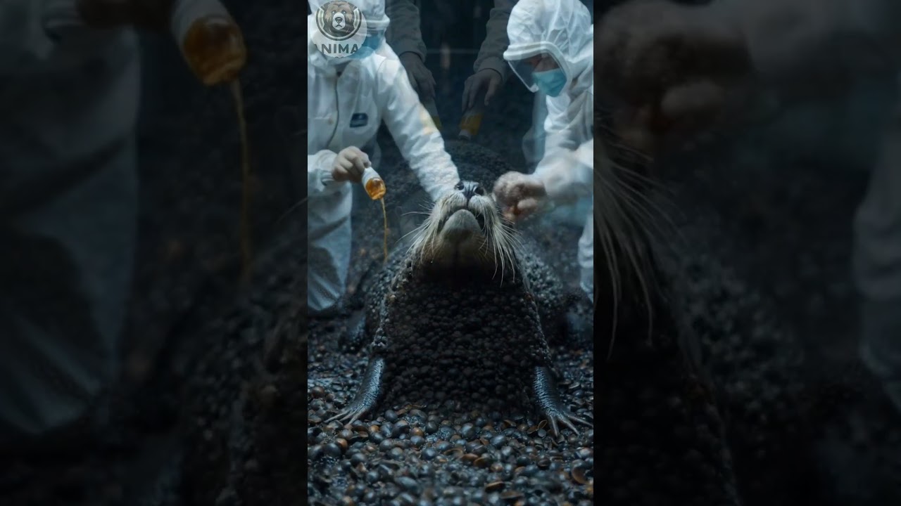 Marines Save Otter Covered in Millions of Barnacles in Dramatic Rescue Operation! 