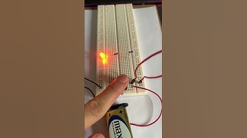 Circuito básico con botón para encendido de un LED en Protoboard