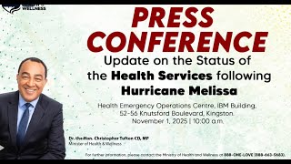 JISTV | Ministry of Health and Wellness  Jamaica ( MOHW) Press Briefing – November 1, 2025