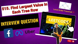 LeetCode Problem of the Day 515 Largest Value in Each Level of Binary Tree Code in Comments Dry Run