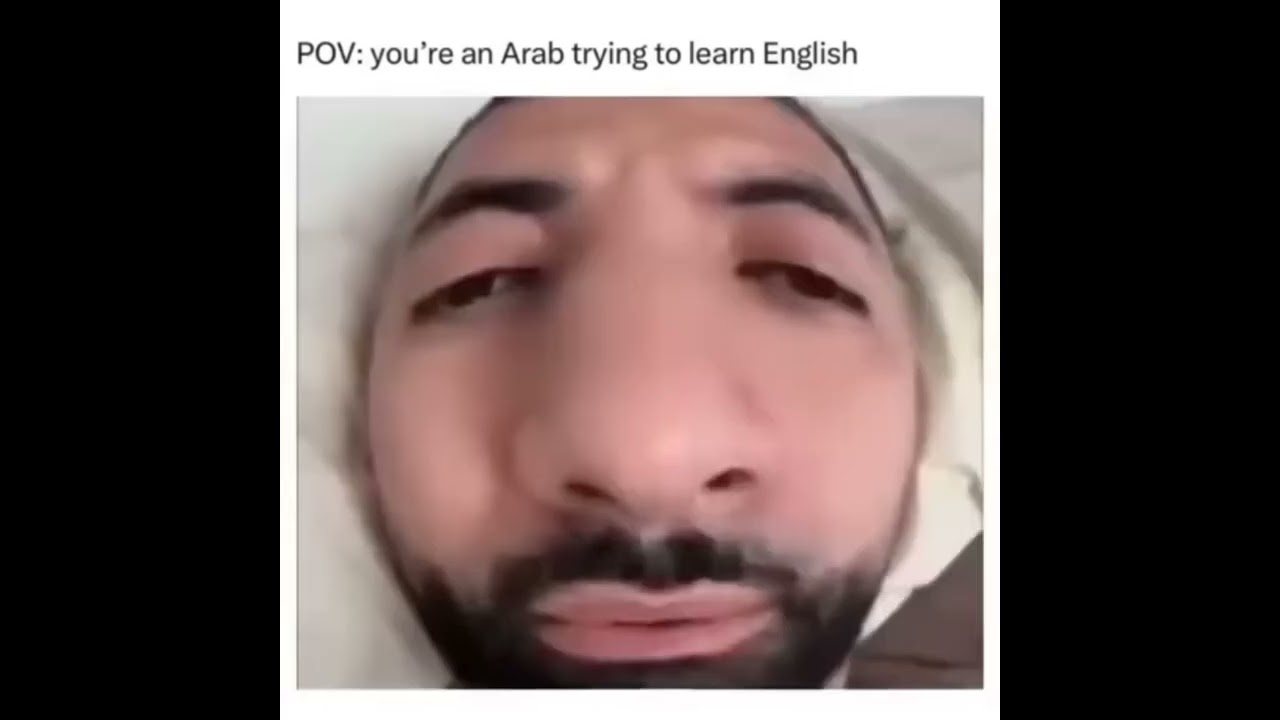 Arabs trying to learn english 😭 😂 