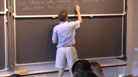 Dominic Joyce - Riemannian holonomy groups, Lesson 07