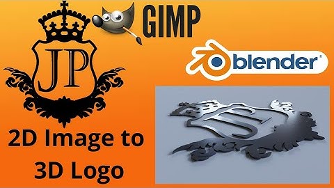 2D Image to 3D Logo Using Blender 2.9A and GIMP