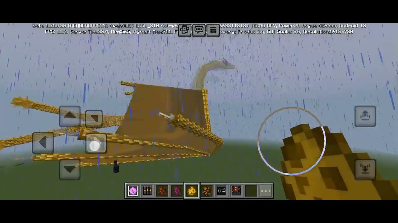 Burning Godzilla vs king Ghidorah Minecraft 