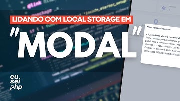 FEATURE: MODAL + LOCAL STORAGE