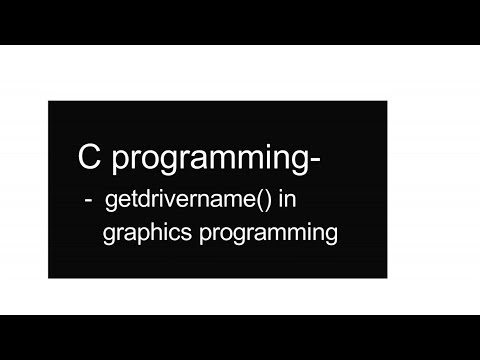 getdrivername in graphics programming..