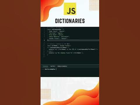 JavaScript Dictionaries: Efficient Key-Value Storage and Retrieval # ...