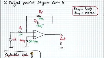 Design of Practical Opamp integrator