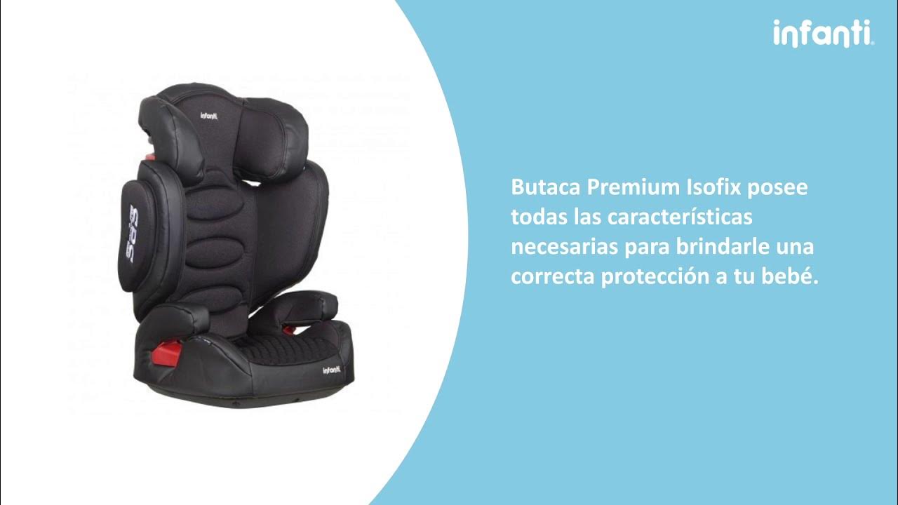 Silla butaca para auto Infanti Premium con Isofix 15 a 36 KG - Rojo —  Electroventas