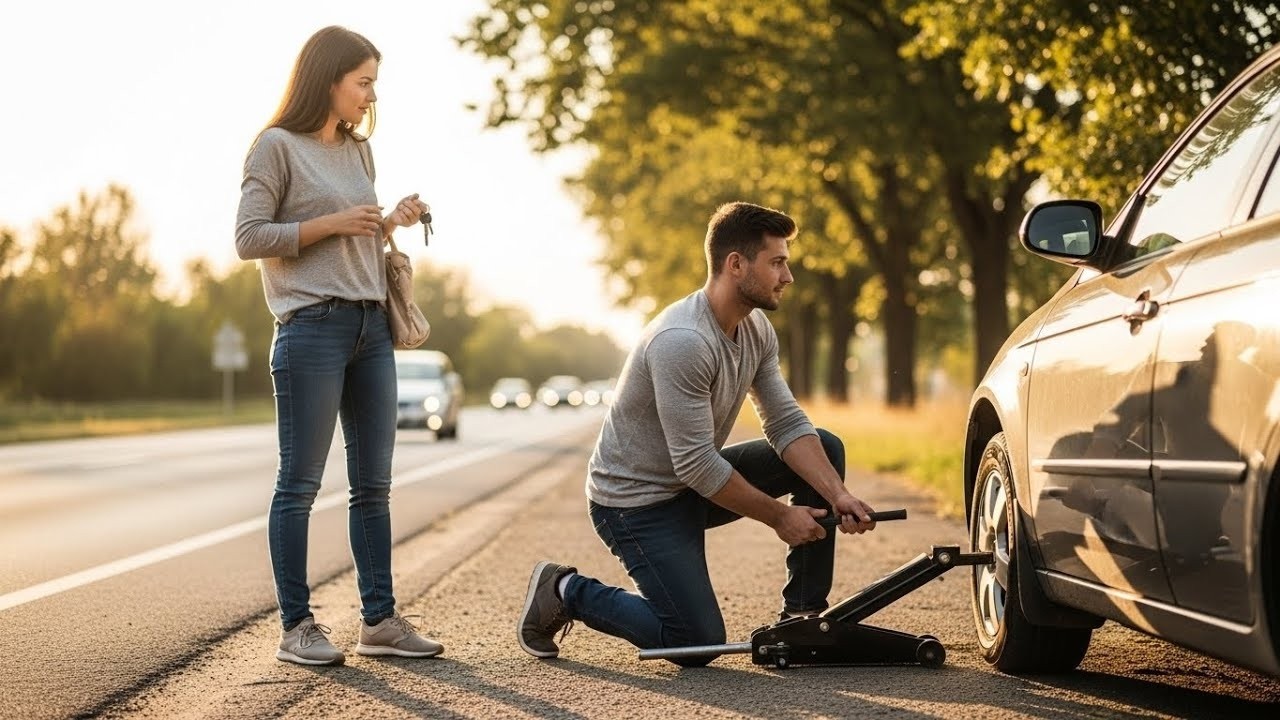 A Billionaire Stops to Fix a Single Mom’s Car —Only to Discover She’s the First Love He Never For