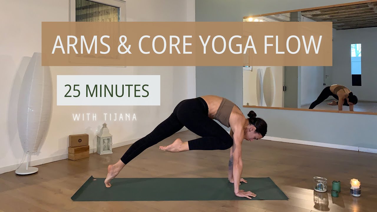 25 MINUTES ARMS & CORE YOGA FLOW | Home Workout | Get Rid of Back Pain | Equipment Free