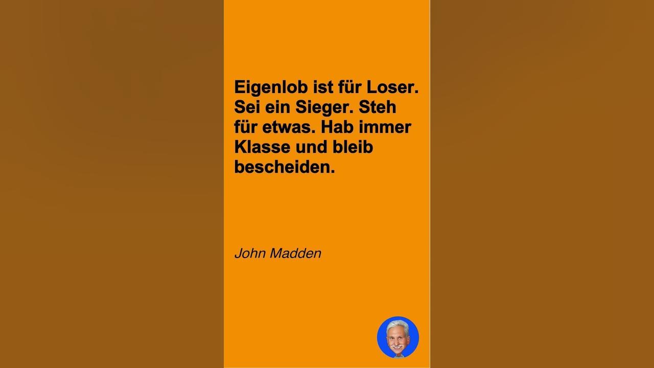 Spruch des Tages Nr. 650 Eigenlob… shorts YouTube