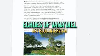 FFXIV: Echoes of Vanadiel Dev Blog Interview