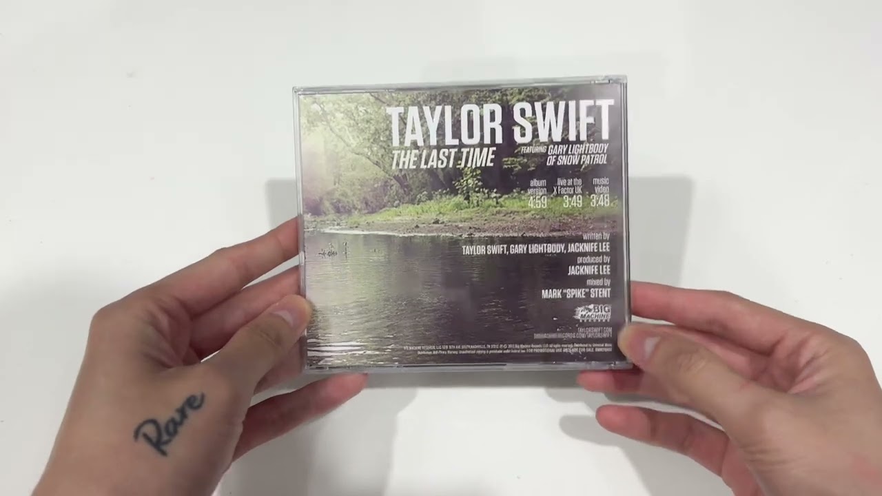 Unboxing] TAYLOR SWIFT - The Last Time (CD Single) - YouTube