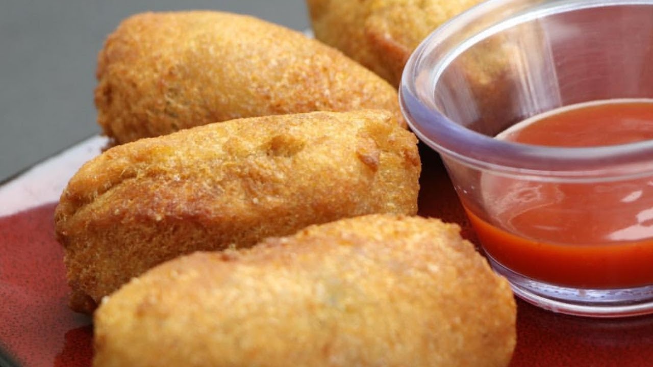 Aloo Stuffed Bread Roll RecipeAloo Bread Bonda ब्रैडरोलPotato Stuffed Bread Roll Recipe in