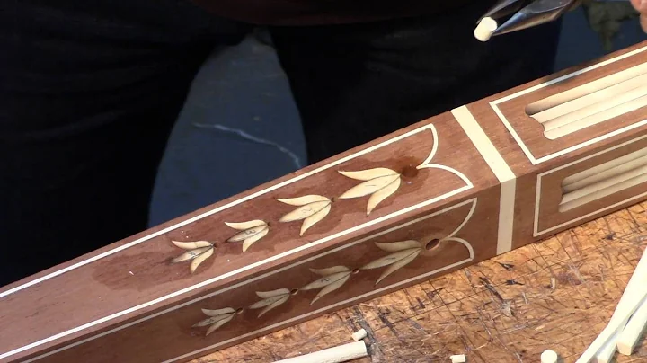 6  Making and placing holly circle inlays