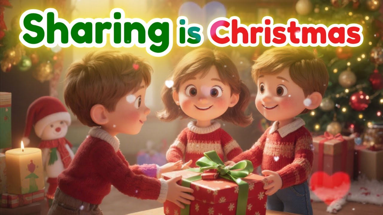 Warm Christmas Song for Kids!｜Sharing Is Christmas 🎁✨