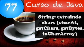 Curso de Java #77: String: extraindo chars (charAt, getChars, getBytes, toCharArray)