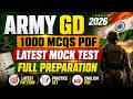 Indian Army Agniveer GD Book 2026 PDF | 1000 MCQ Mock Test & Practice Set #GovernmentJobs