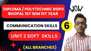 Lec 6 | Unit 2 Soft Skills lCommunication Skills English RGPV Diploma / Polytechnic 2nd Sem1stYear screenshot 2
