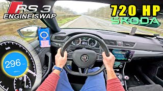 DAD's SKODA is FASTER than a PORSCHE 911 TURBO S on the AUTOBAHN?!