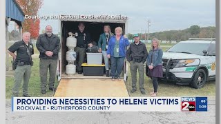 Rutherford County community providing supplies to Helene victims
