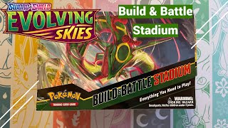 Pokemon Evolving Skies Build & Battle Stadium - Opening our