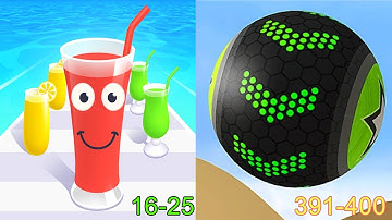 Juice Run VS Going Balls Android iOS Gameplay (Level 16-25)